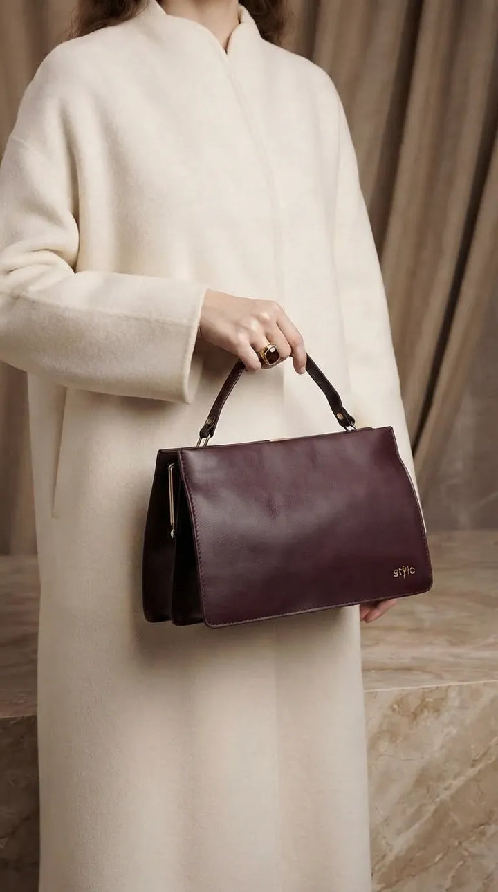 Brown Formal Shoulder Bag For Ladies P36829