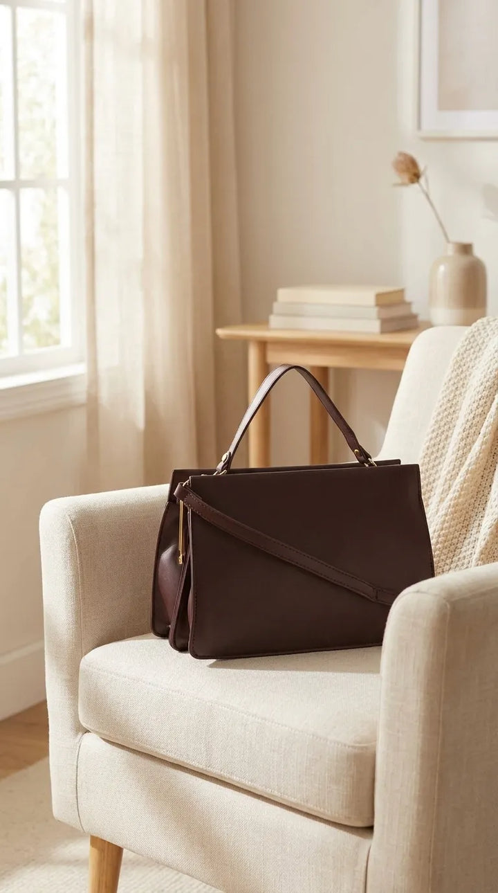 Brown Formal Shoulder Bag For Ladies P36829