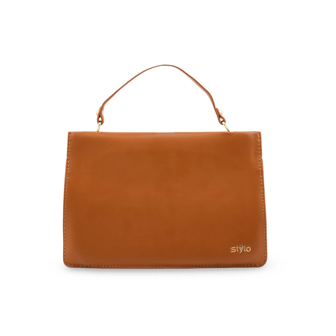 Mustard Formal Shoulder Bag For Ladies P36829