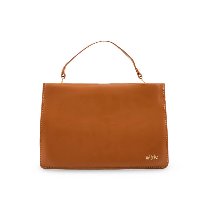 Mustard Formal Shoulder Bag For Ladies P36829