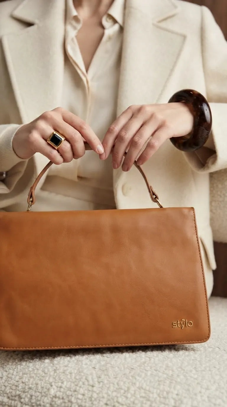 Mustard Formal Shoulder Bag For Ladies P36829