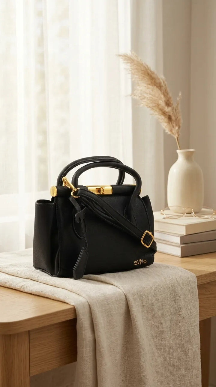 Black Formal Hand Bag For Ladies P36830