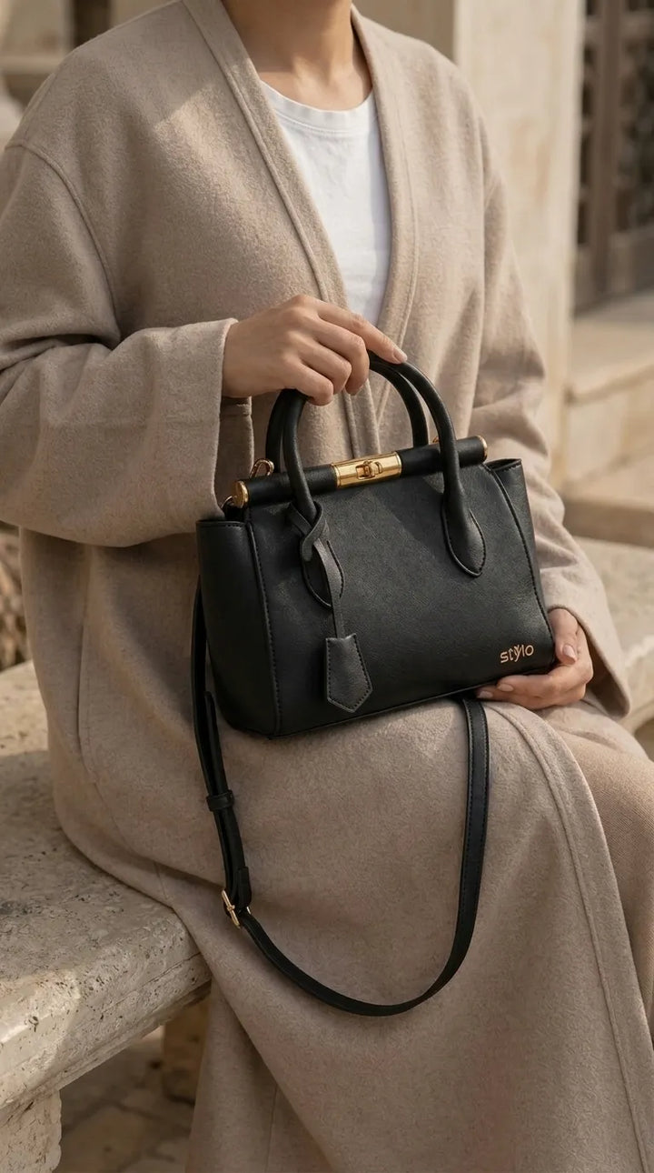 Black Formal Hand Bag For Ladies P36830