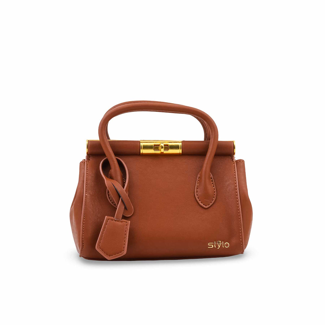 Brown Formal Hand Bag For Ladies P36830