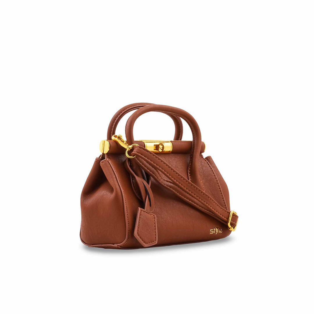 Brown Formal Hand Bag For Ladies P36830