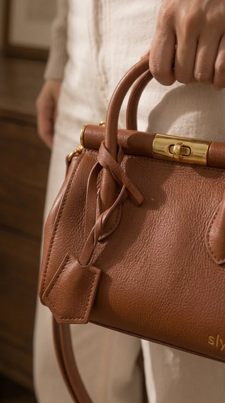 Brown Formal Hand Bag For Ladies P36830