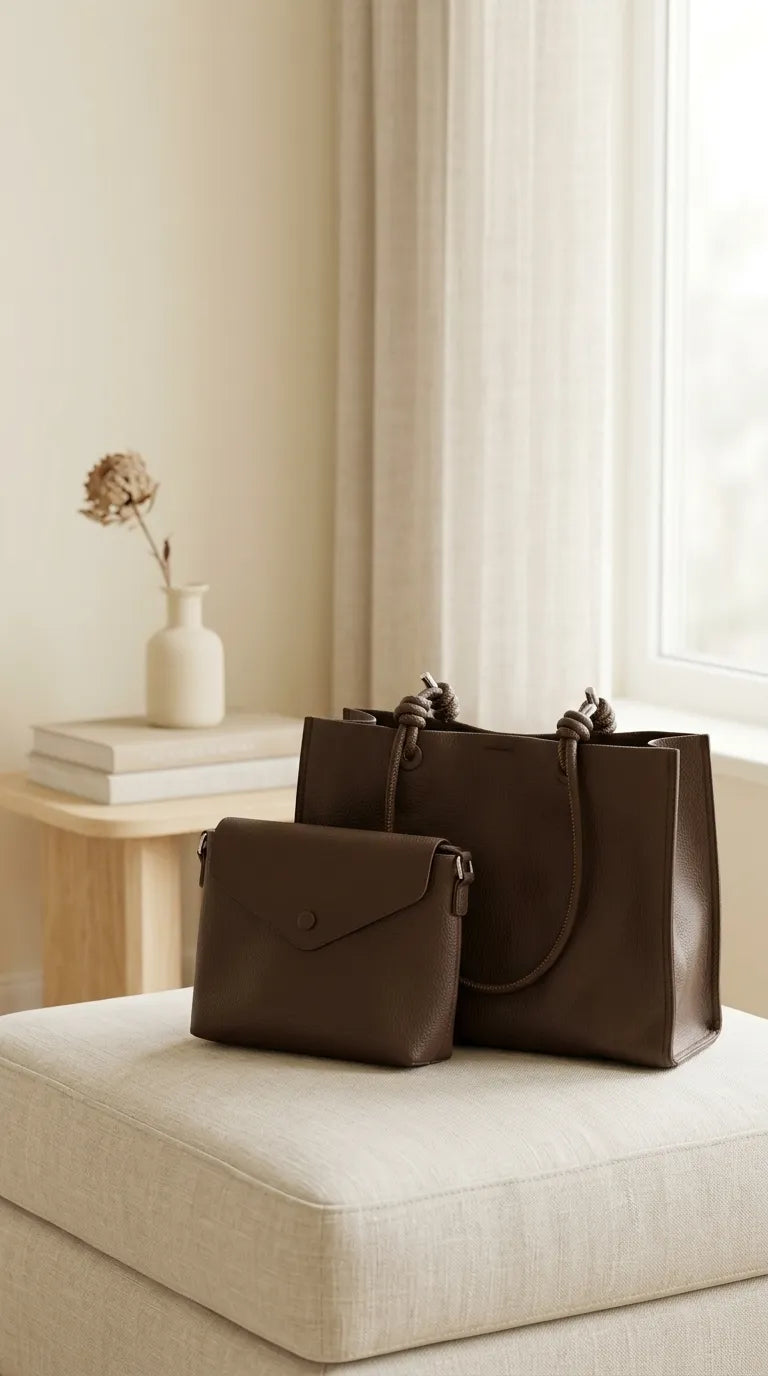 Brown Formal Shoulder Bag For Ladies P36831