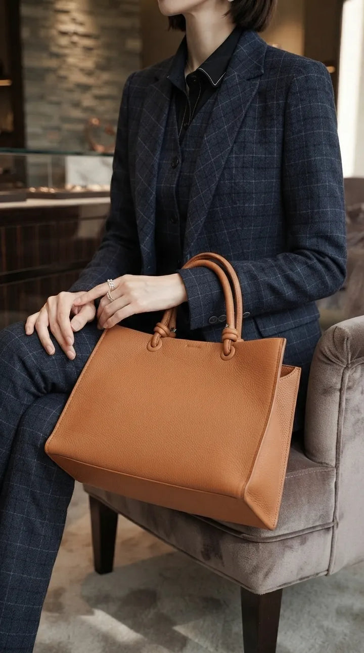 Khaki Formal Shoulder Bag For Ladies P36831