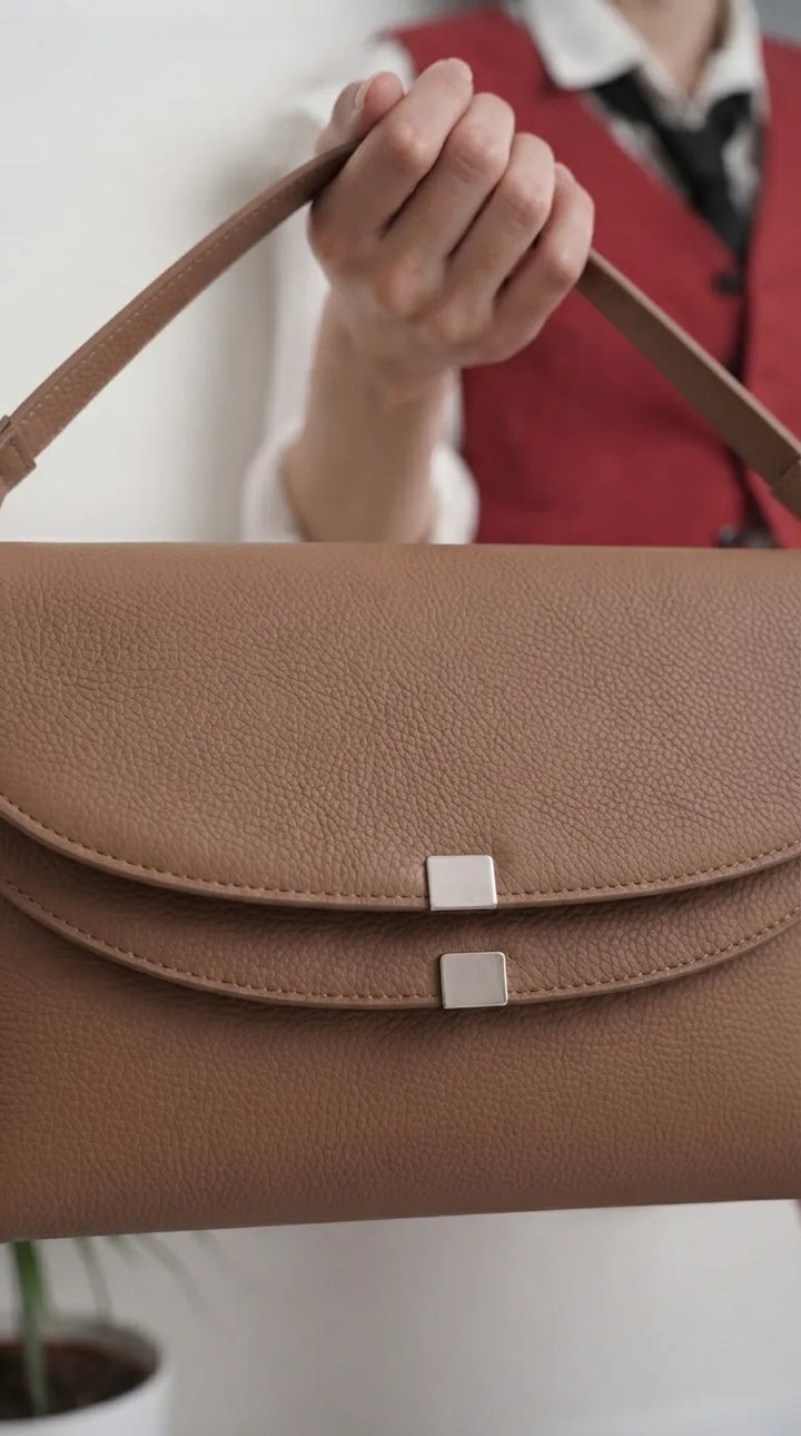 Beige Formal Shoulder Bag For Ladies P36868