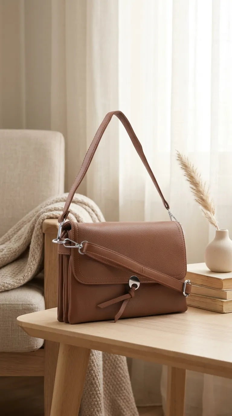 Mustard Formal Shoulder Bag For Ladies P36869