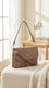Beige Formal Shoulder Bag For Ladies P36869