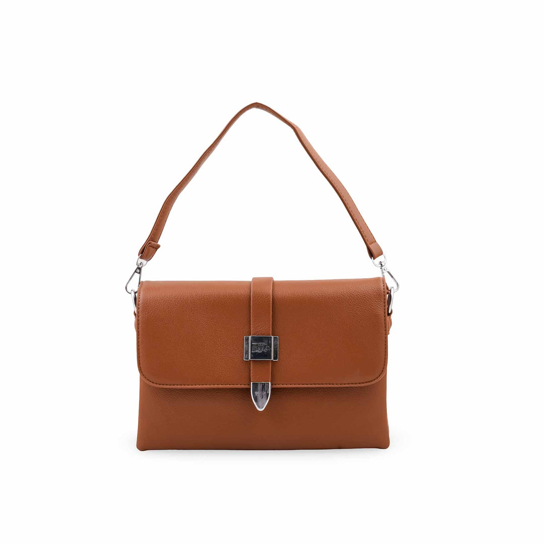 Mustard Formal Shoulder Bag For Ladies P36870