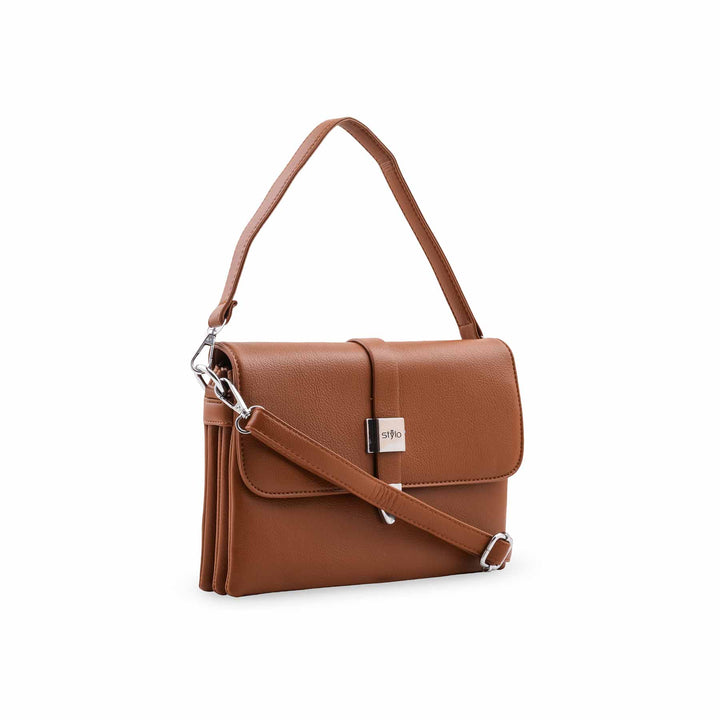 Mustard Formal Shoulder Bag For Ladies P36870