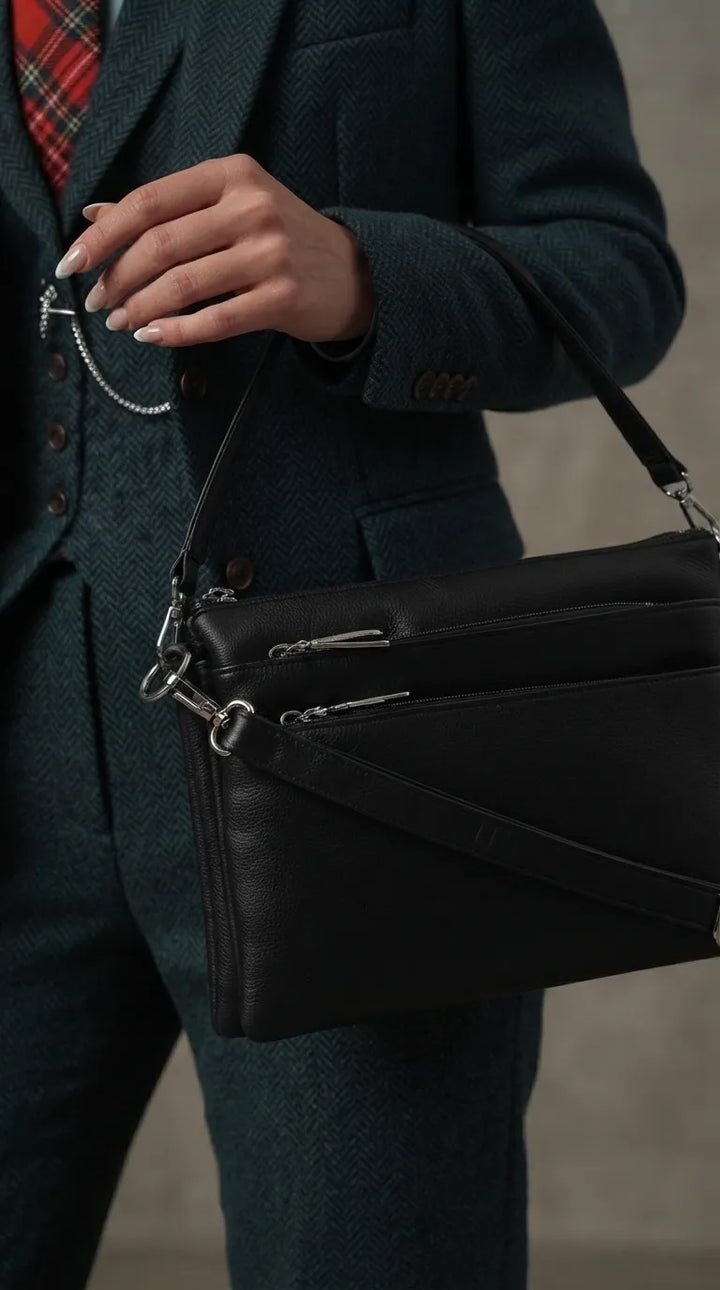 Black Formal Shoulder Bag For Ladies P36871