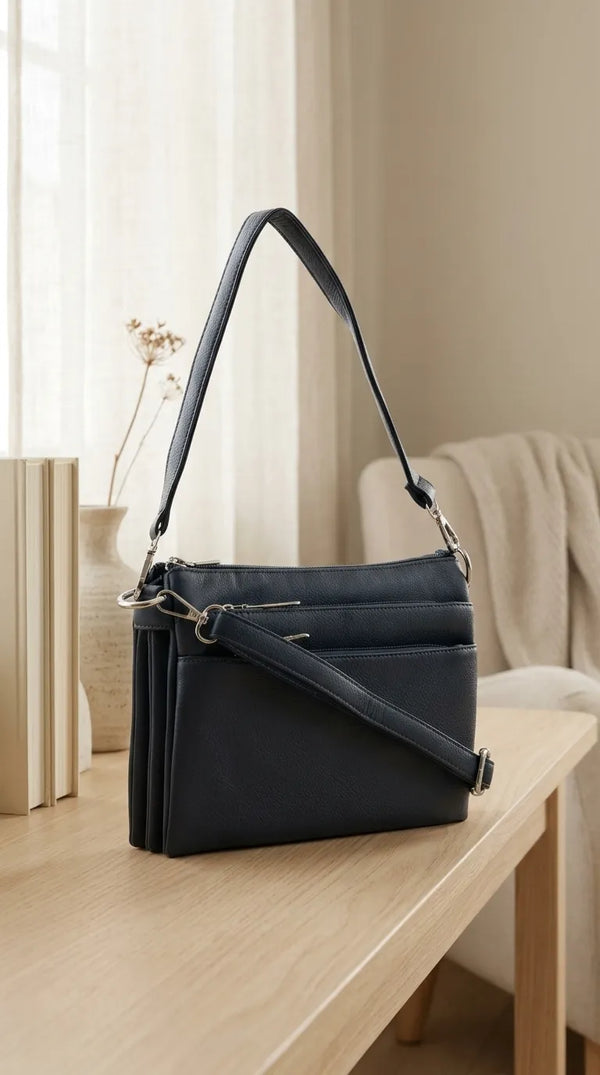 Navy Formal Shoulder Bag For Ladies P36871