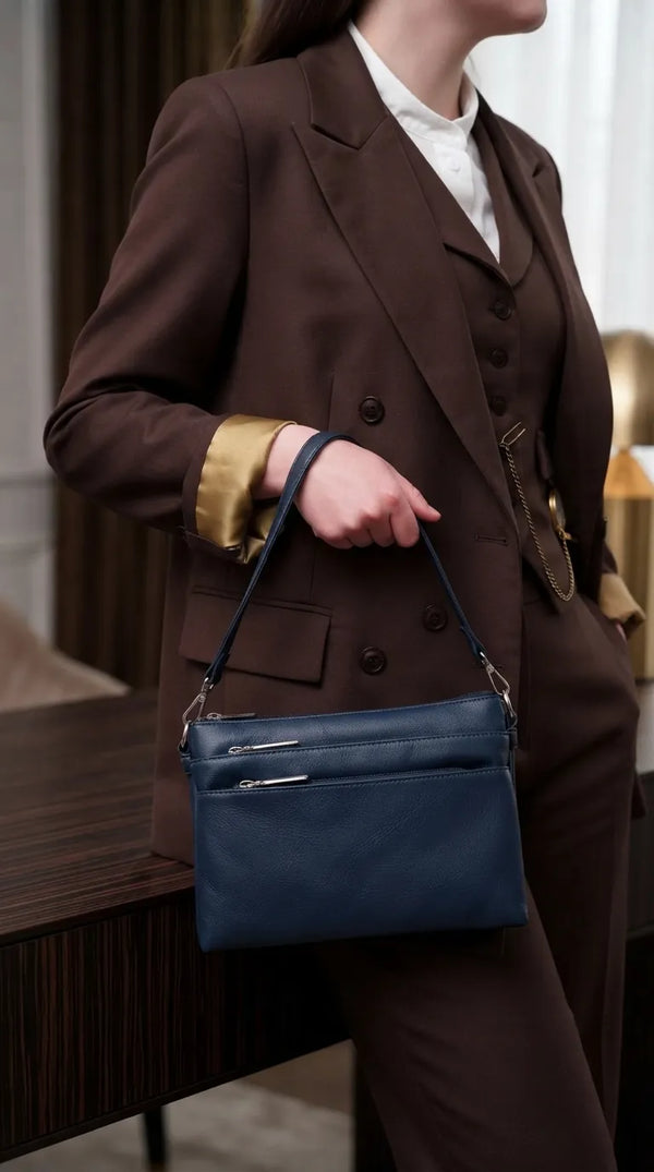 Navy Formal Shoulder Bag For Ladies P36871