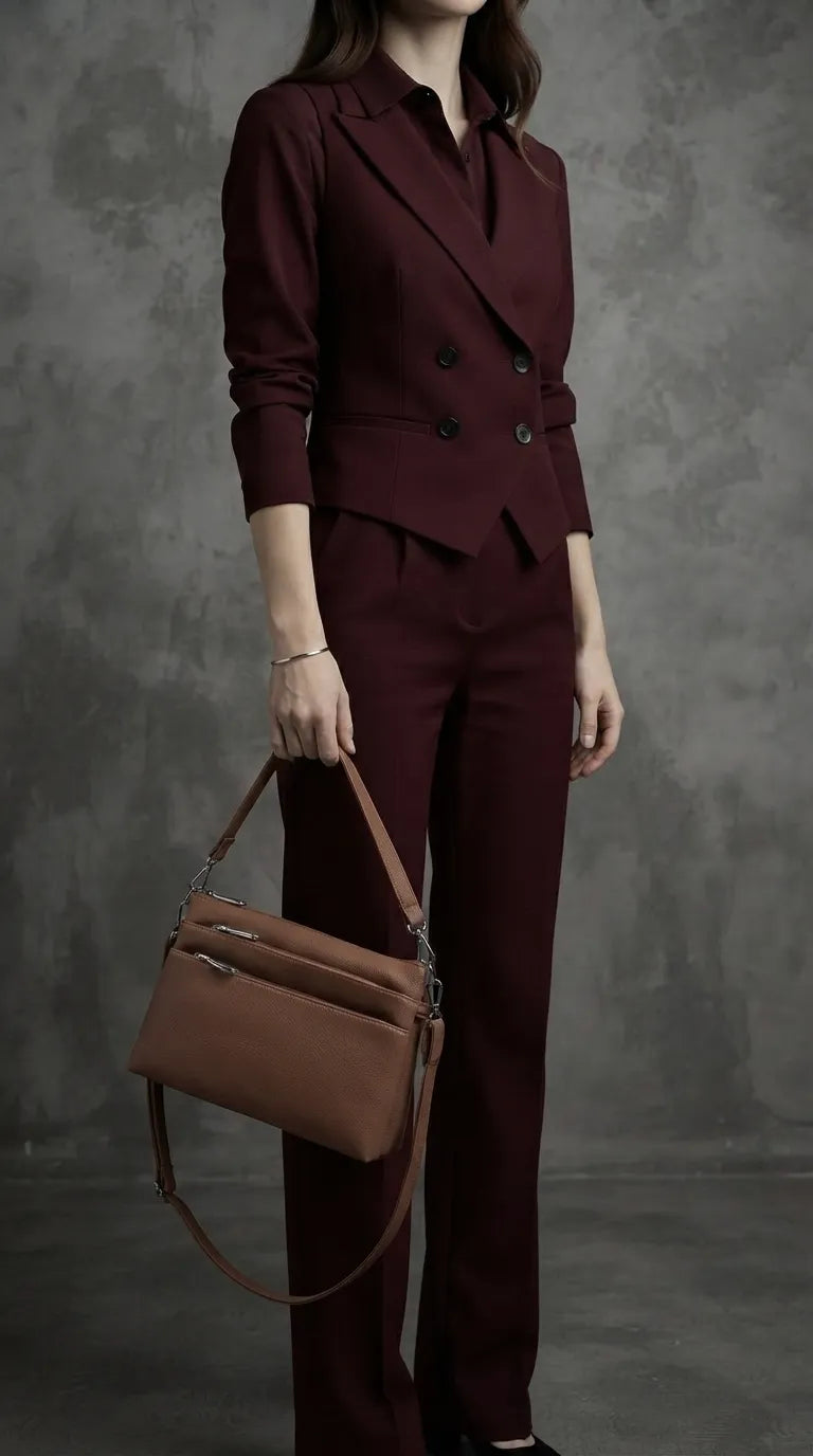 Beige Formal Shoulder Bag For Ladies P36871