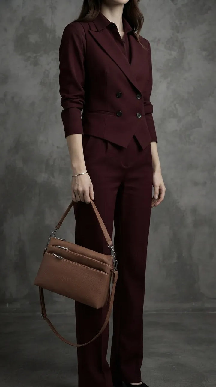Beige Formal Shoulder Bag For Ladies P36871