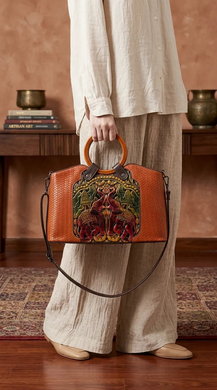 Brown Formal Hand Bag For Ladies P37000