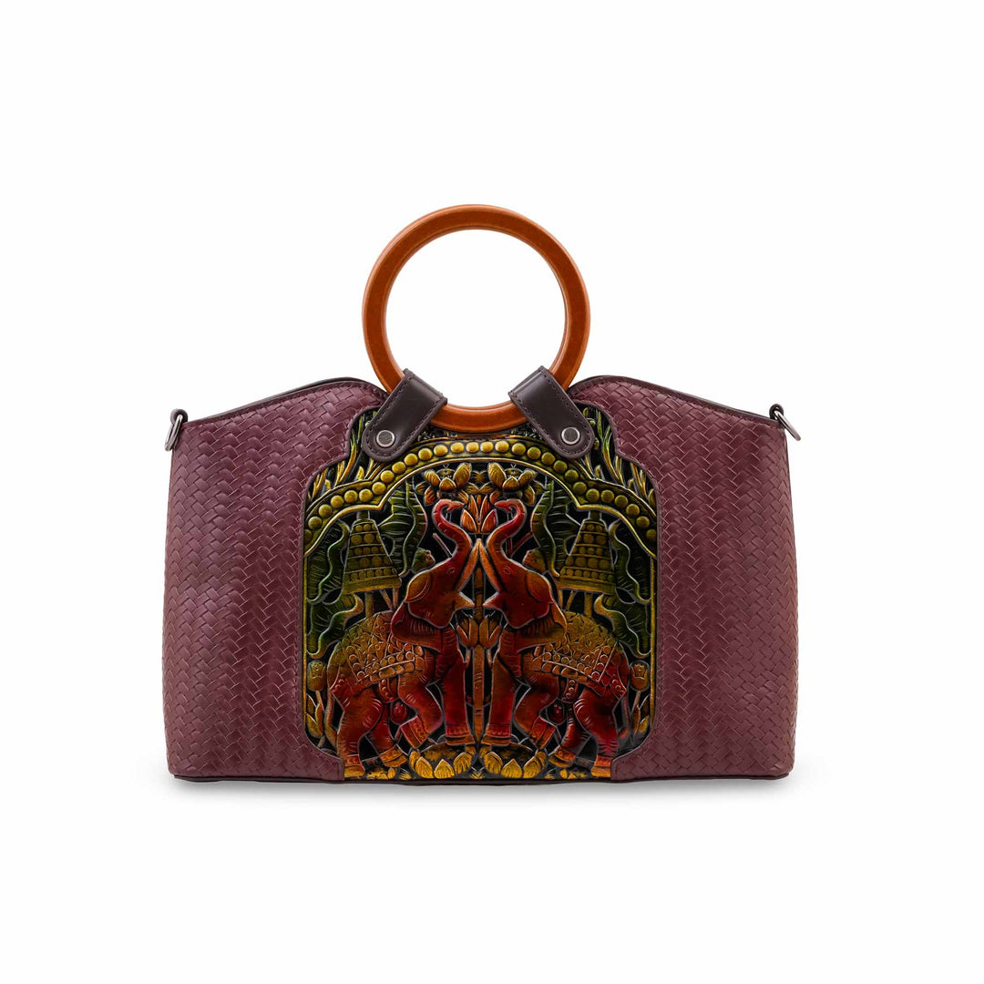 Maroon Formal Hand Bag For Ladies P37000