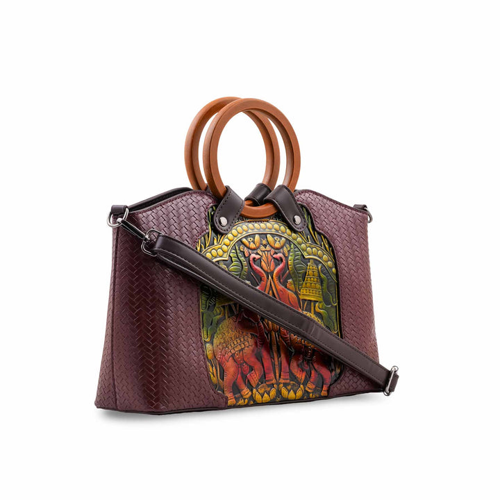 Maroon Formal Hand Bag For Ladies P37000
