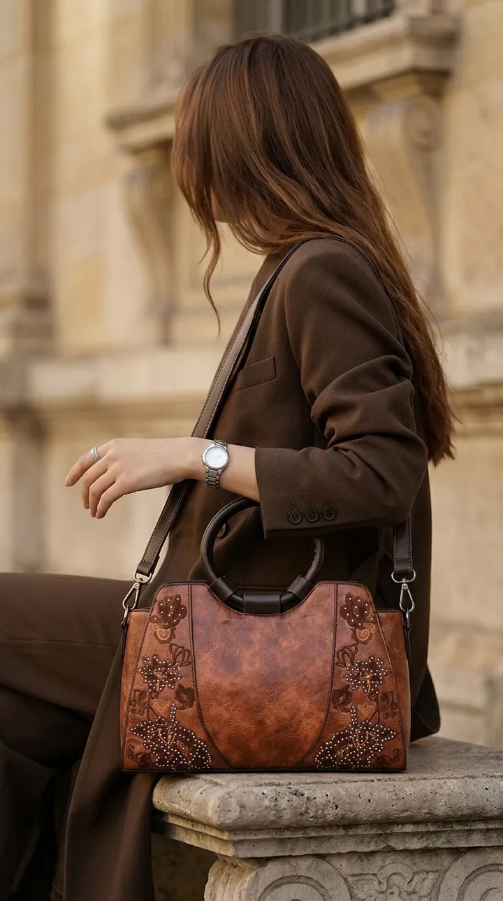 Brown Formal Hand Bag For Ladies P37004