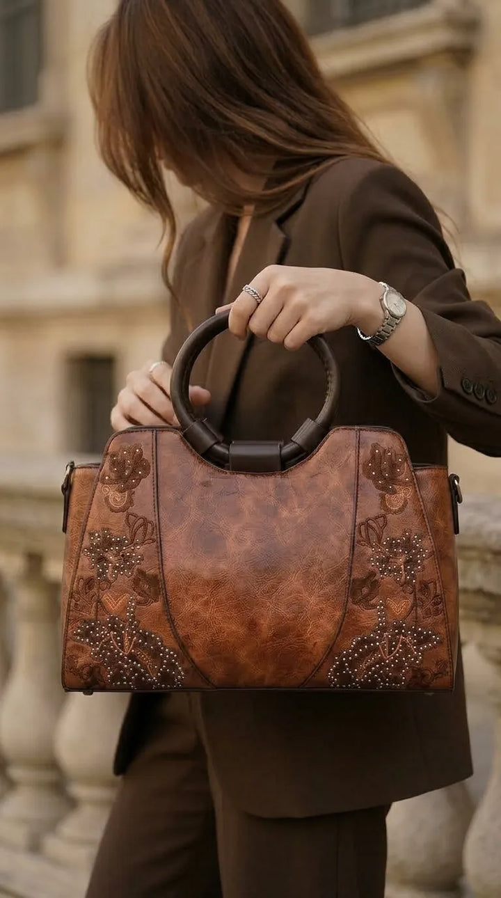 Brown Formal Hand Bag For Ladies P37004