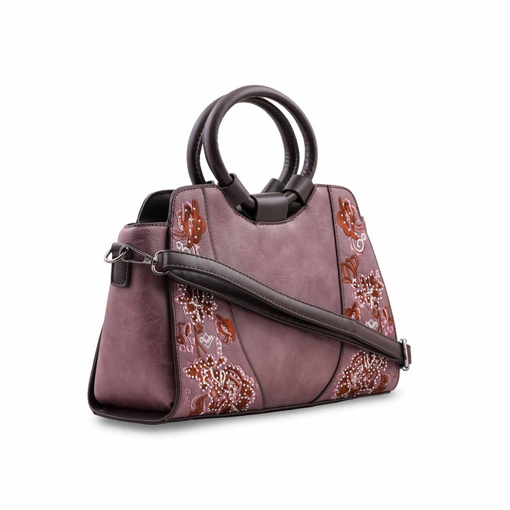Purple Formal Hand Bag For Ladies P37004