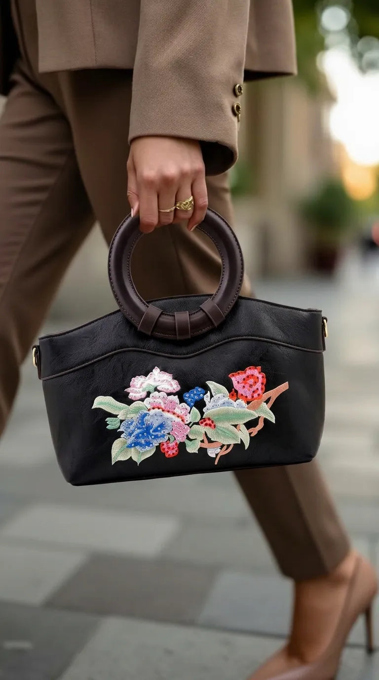 Black Formal Hand Bag For Ladies P37006