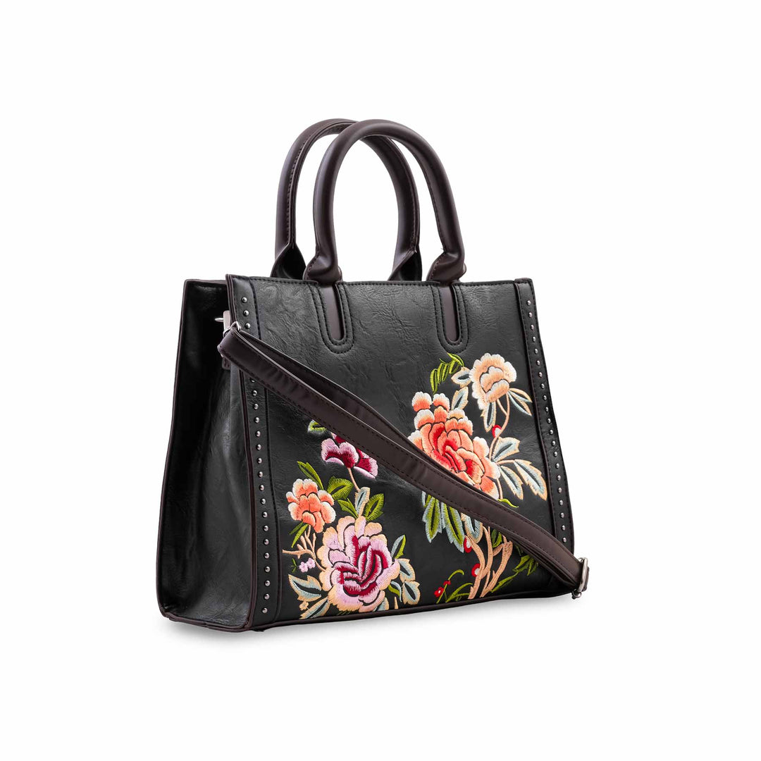 Black Formal Hand Bag For Ladies P37007