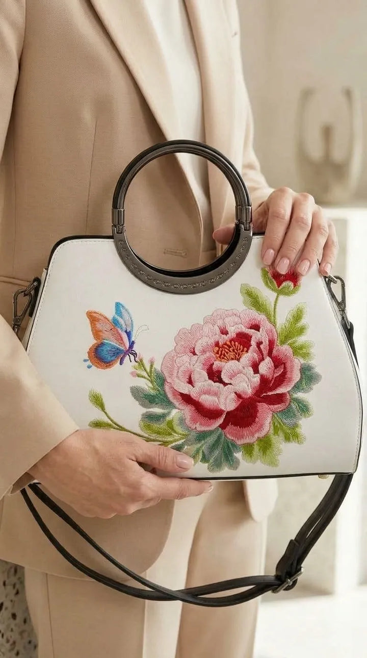 White Formal Hand Bag For Ladies P37009