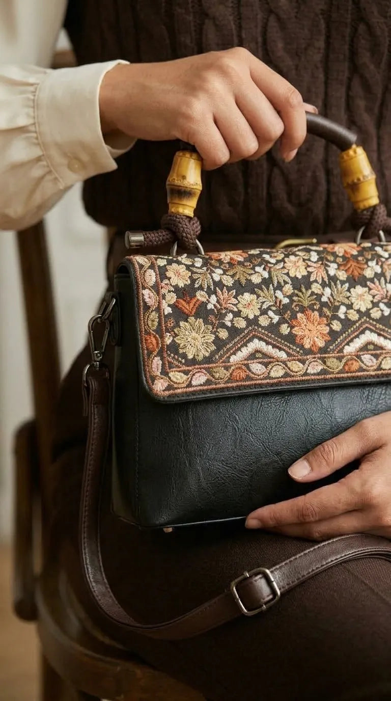 Black Formal Hand Bag For Ladies P37010