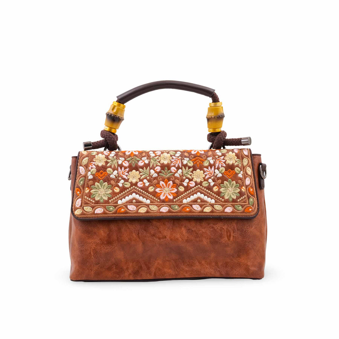 Brown Formal Hand Bag For Ladies P37010