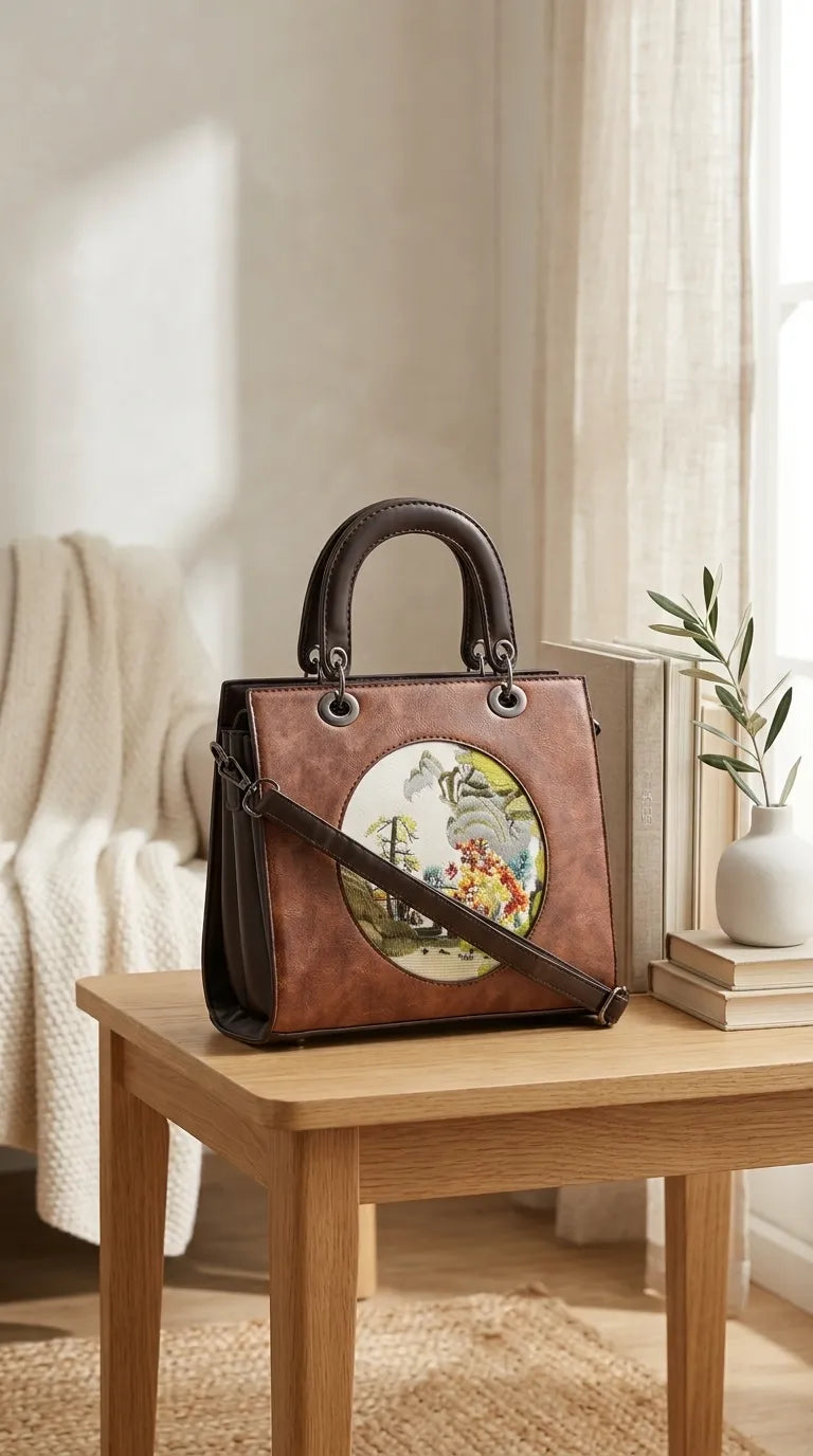 Brown Formal Hand Bag For Ladies P37012