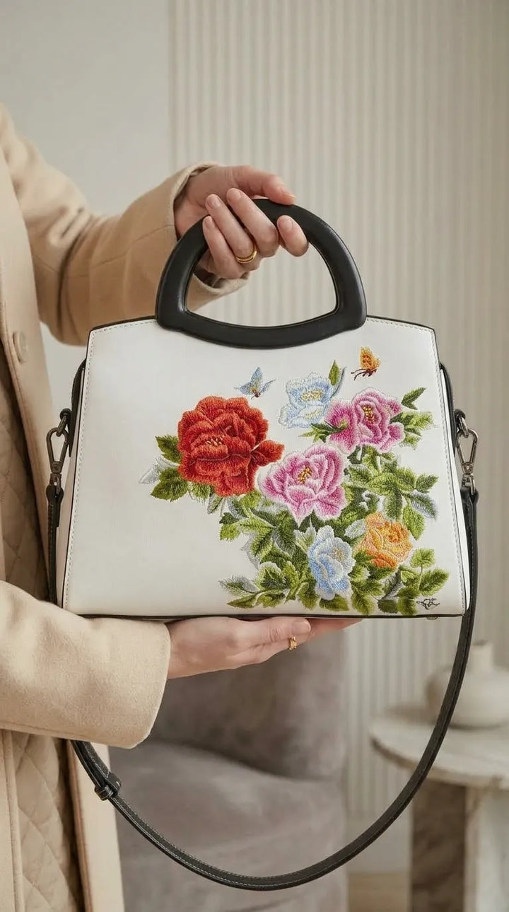 White Formal Hand Bag For Ladies P37013