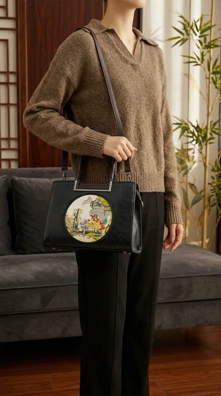 Black Formal Shoulder Bag For Ladies P37014