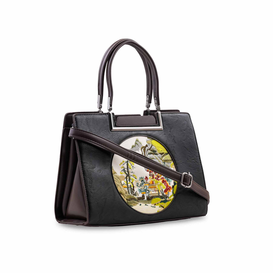 Black Formal Shoulder Bag For Ladies P37014