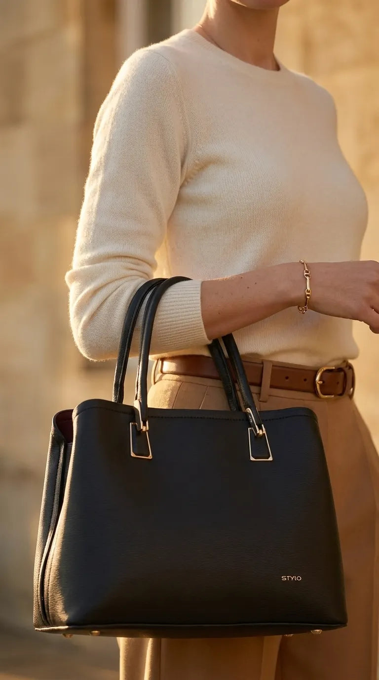 Black Formal Hand Bag For Women P37017