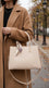 Cream Formal Hand Bag For Women P37018