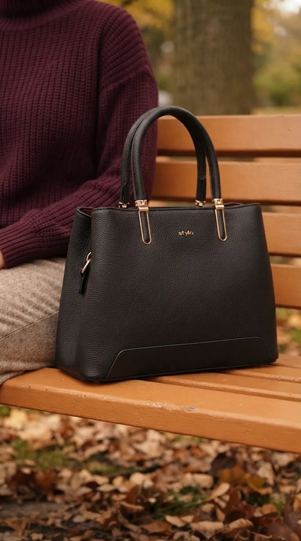 Black Formal Hand Bag For Women P37020