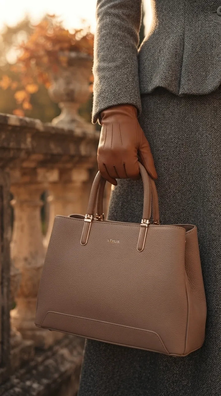 Beige Formal Hand Bag For Women P37020