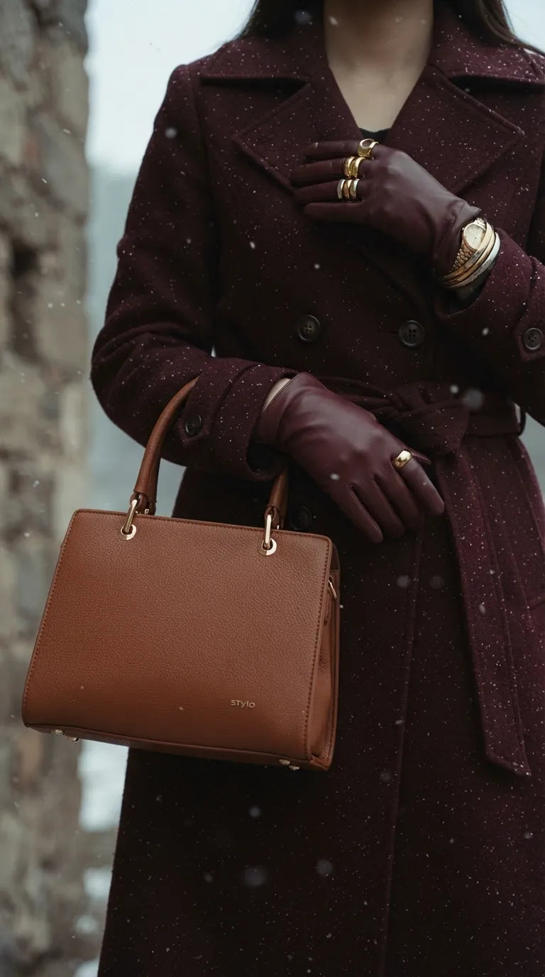 Brown Formal Hand Bag For Women P37021
