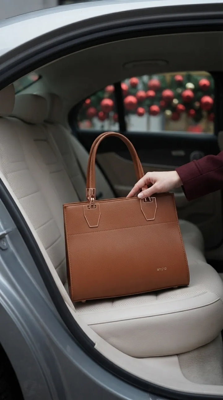 Brown Formal Hand Bag For Women P37022