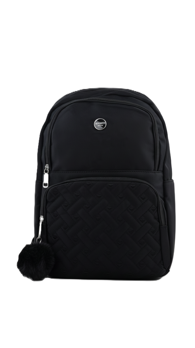 Black Casual Back Pack For Women P47473