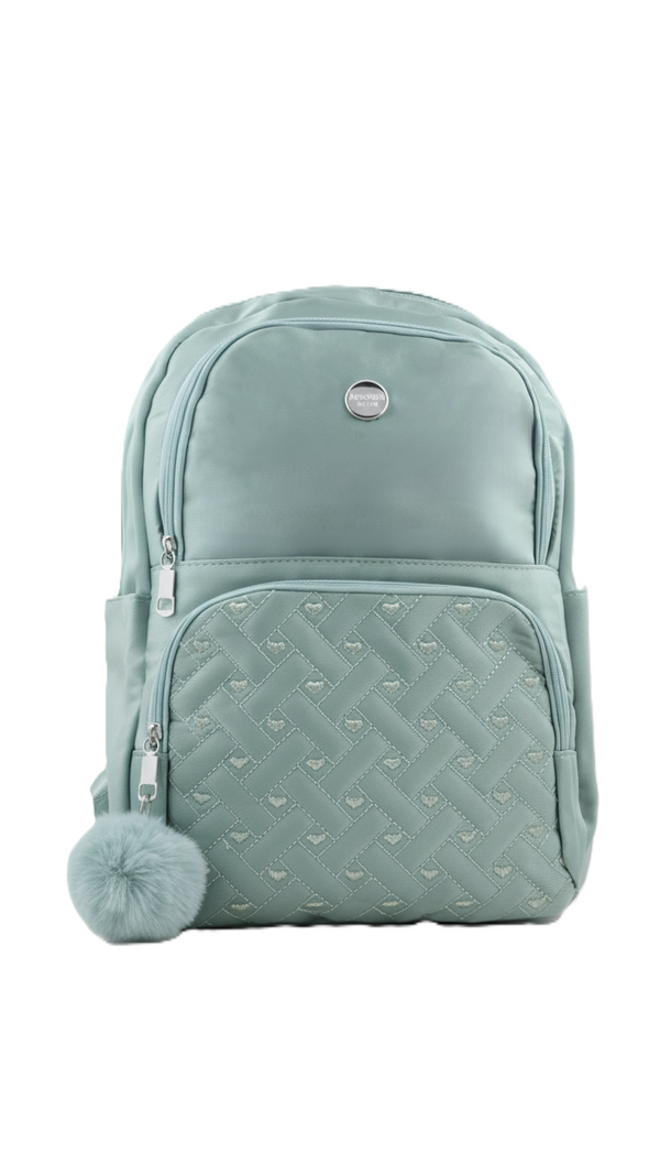 Green Casual Back Pack For Women P47473