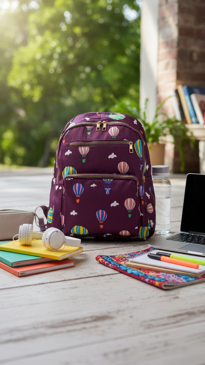 Purple Casual Back Pack P47476