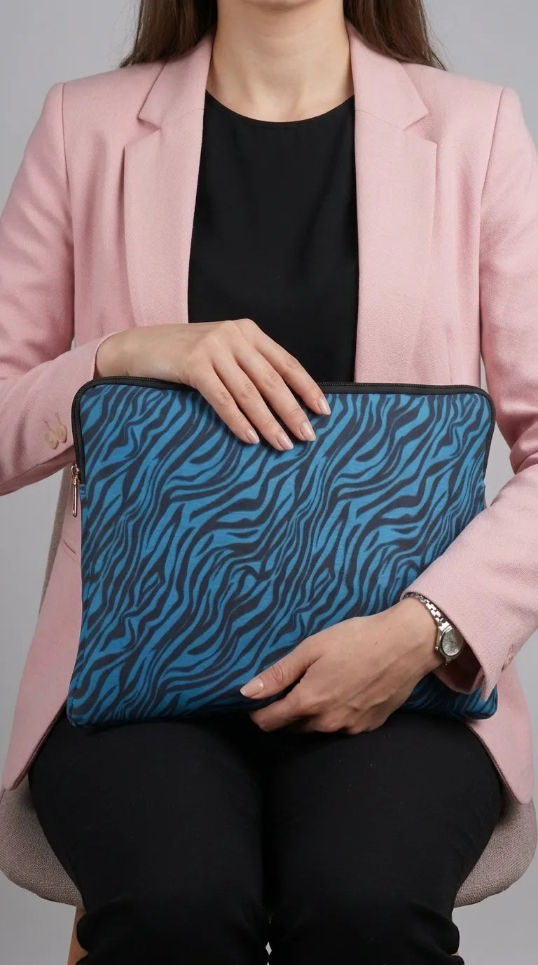 Blue Laptop Sleeve For Women P47482