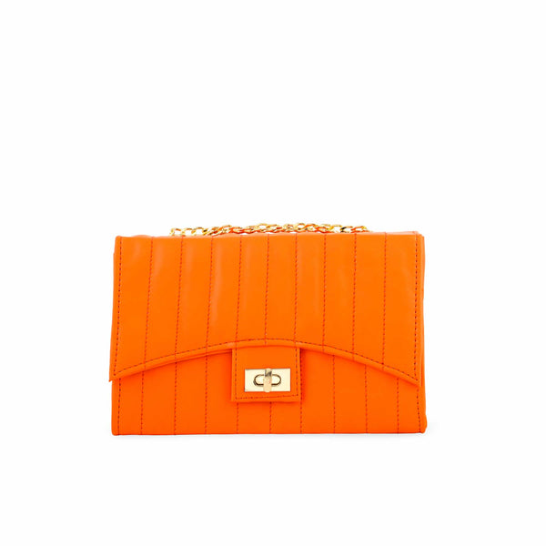 Orange Casual Shoulder Bag For Women P54157