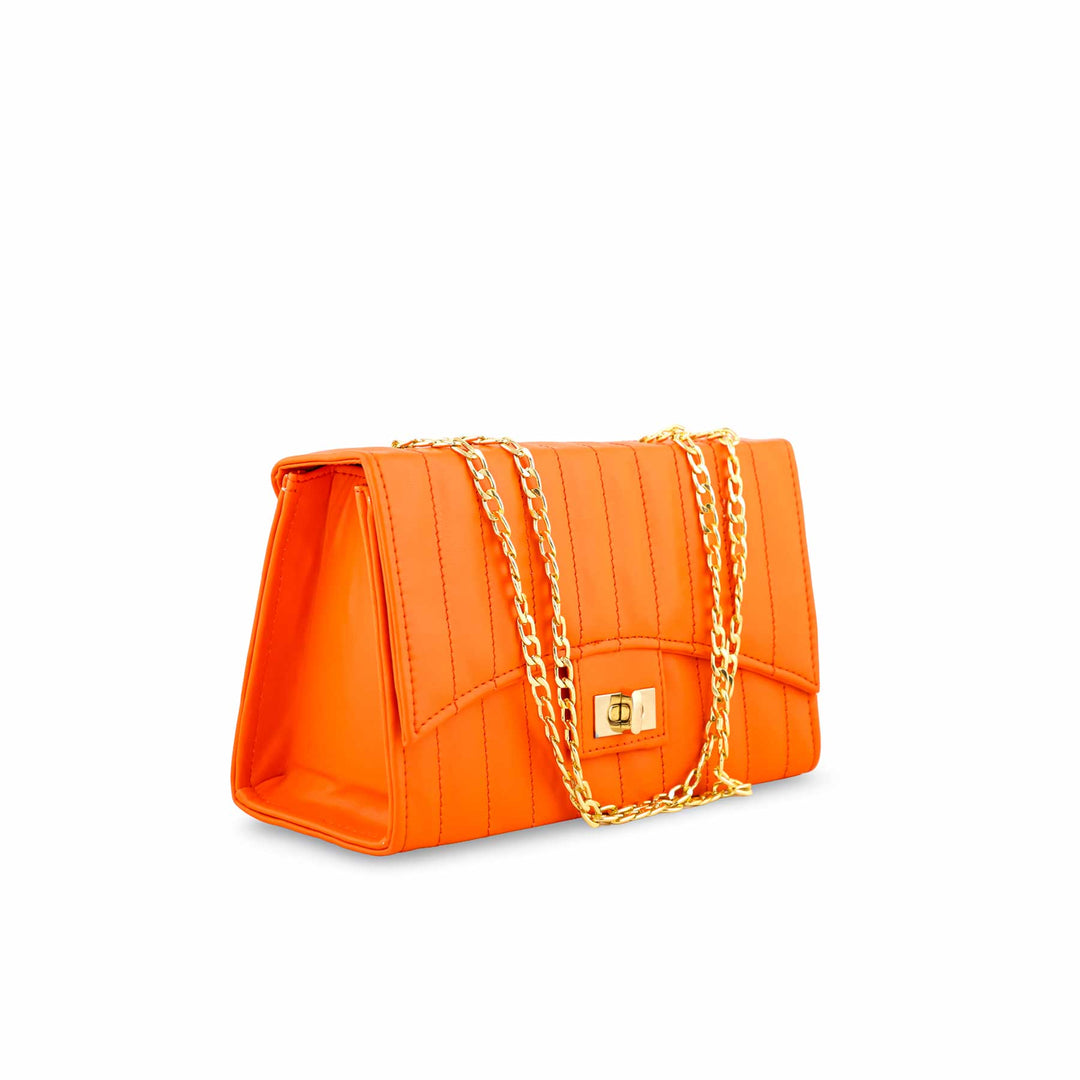 Orange Casual Shoulder Bag For Women P54157