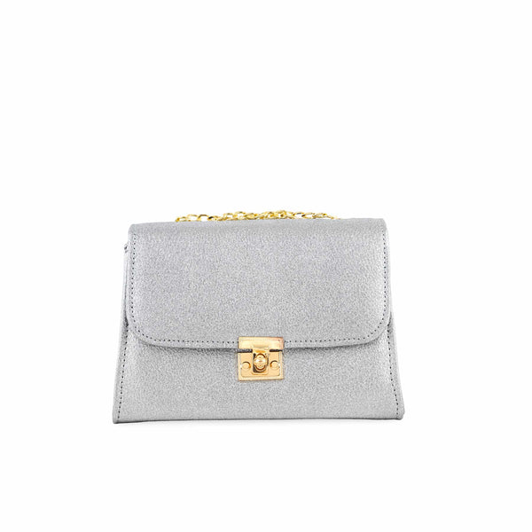 Silver Casual Shoulder Bag For Women P54163
